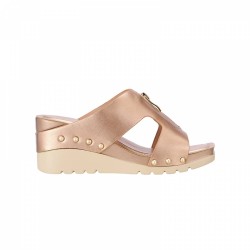AMP0103 Front Zip Wedge Heel Sandals