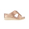 AMP0103 Front Zip Wedge Heel Sandals
