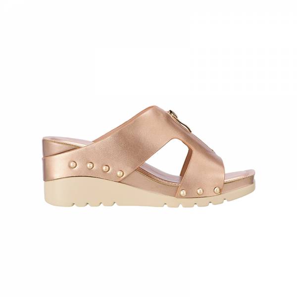 AMP0103 Front Zip Wedge Heel Sandals