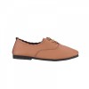 AMP5012 Tracce Leather Lace Up Flat Ballerinas