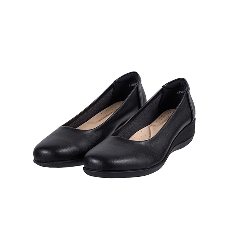 BJ5051 Low Wedge Heel Classic Pump Shoes