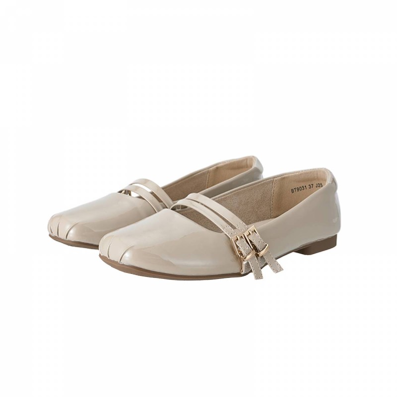BT9031 EVERBEST Double Strap Ballet Flats