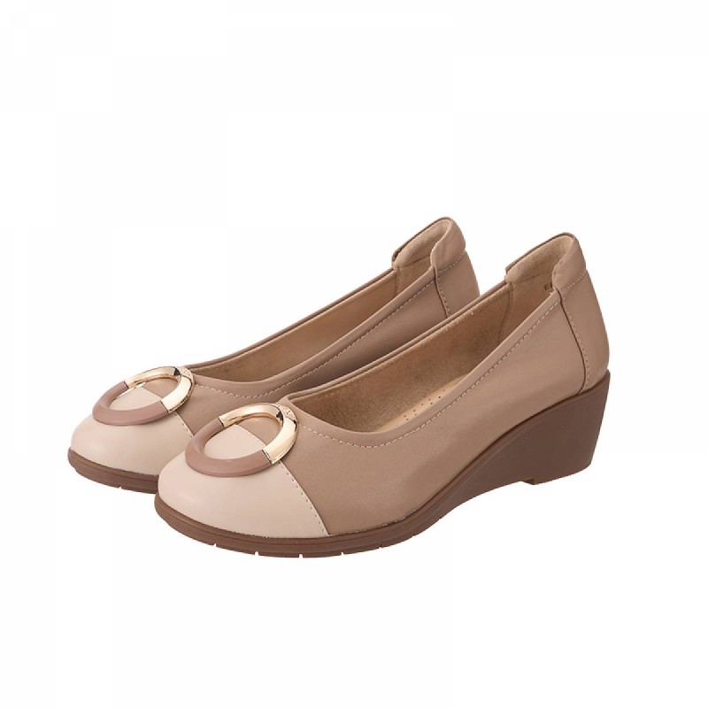 EBS0063 Ladies Leather Flats