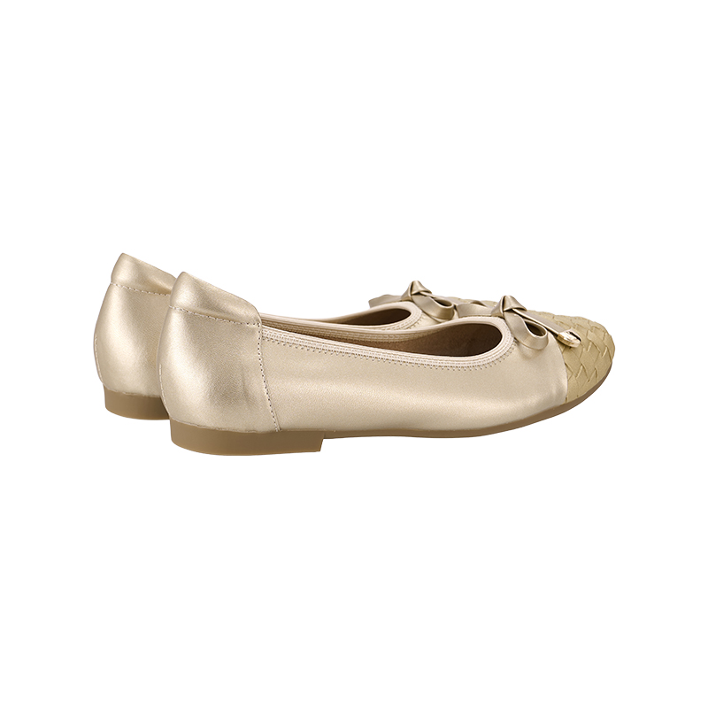 EBS0070 EVERBEST Weave Cap Toe Ballet Flats