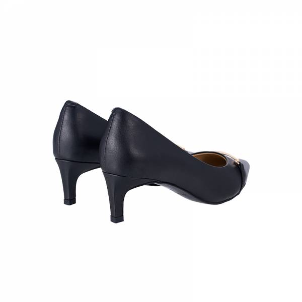 EHH2038 - Buckle Pointed Toe Kitten Heel