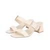 EHH2039 Woven Texture Block Heel Sandals