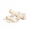 EHH2039 Woven Texture Block Heel Sandals