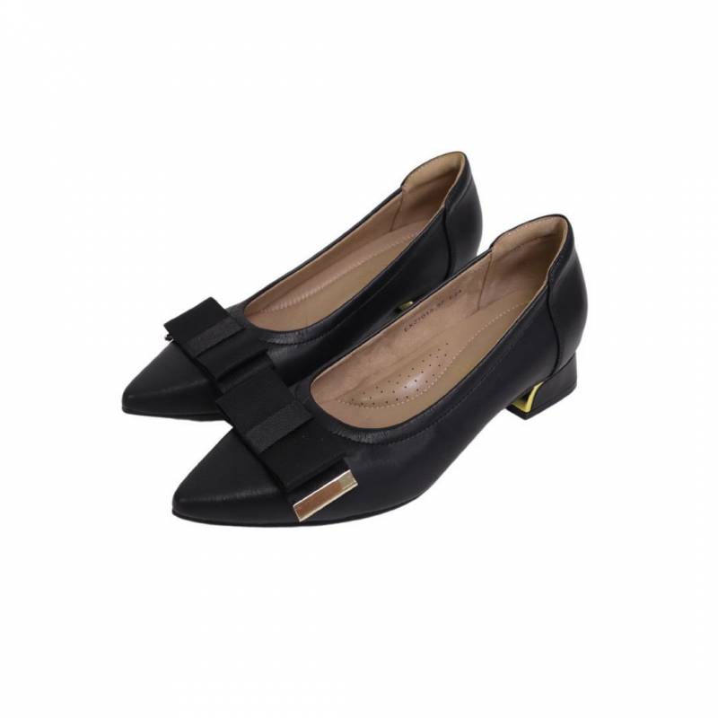 EXZ7013 Pointed Toe Block Heel