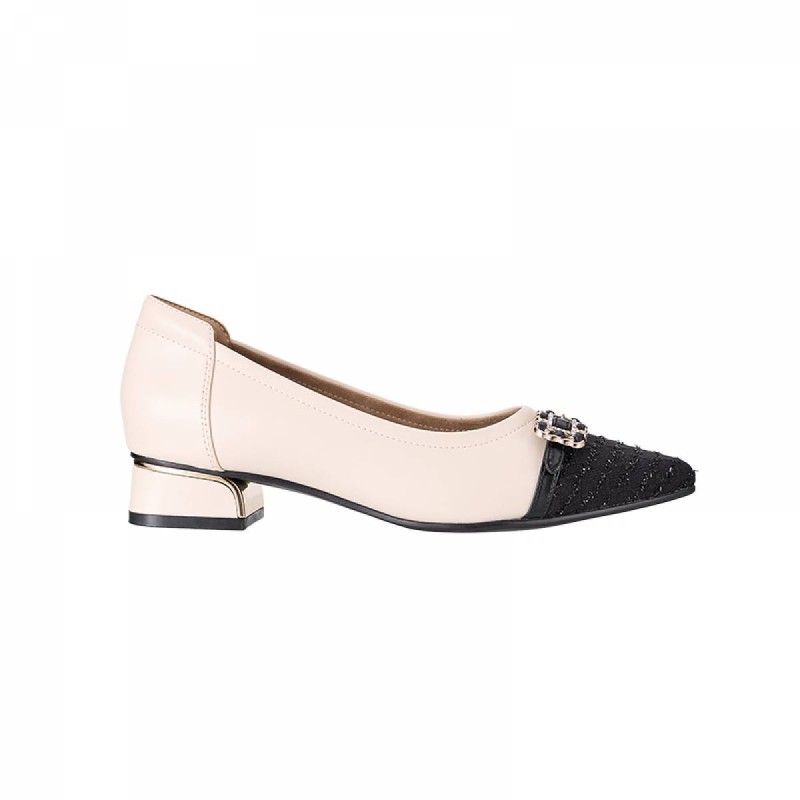 EXZ7015 Pointed Toe Block Heel