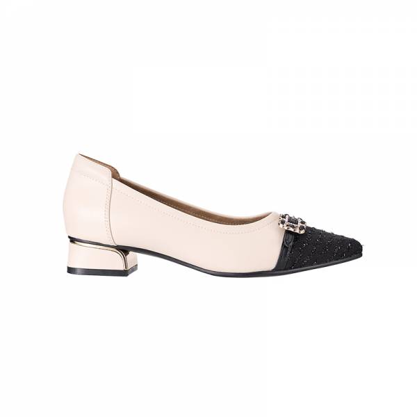 EXZ7015 Pointed Toe Block Heel