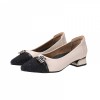 EXZ7015 Pointed Toe Block Heel