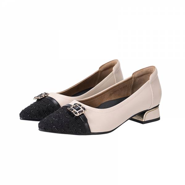 EXZ7015 Pointed Toe Block Heel