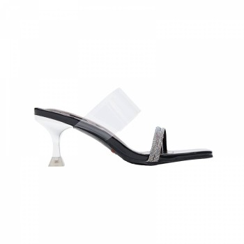 LY8039 Crystal Acrylic Heels Designs Sandals