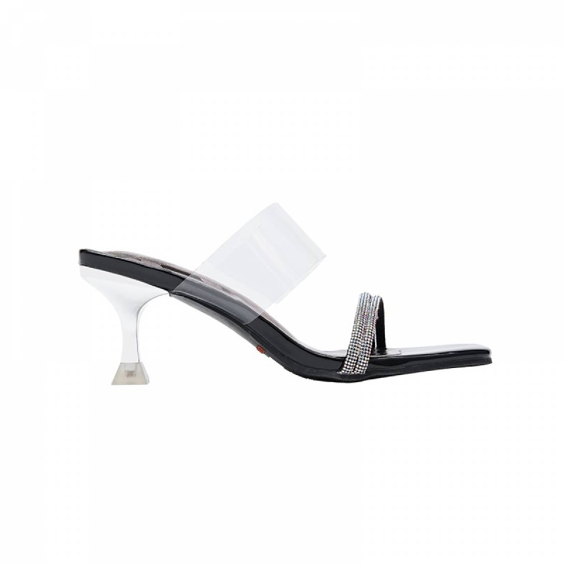 LY8039 Crystal Acrylic Heels Designs Sandals