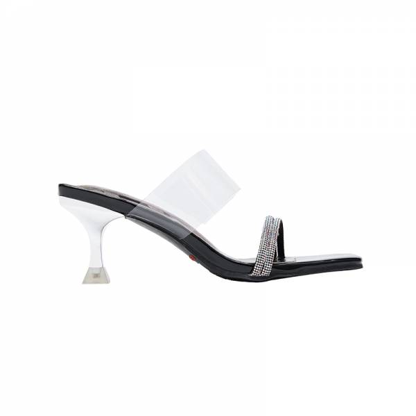 LY8039 Crystal Acrylic Heels Designs Sandals