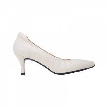 LY8042 Leather Classic Kitten Heel Shoes