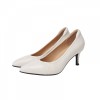 LY8042 Leather Classic Kitten Heel Shoes