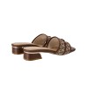 LY8047 Monogram Buckle Slip on Sandals