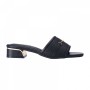 LY8048 Metal Accent Textured Slip on Sandals