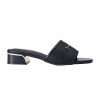 LY8048 Metal Accent Textured Slip on Sandals
