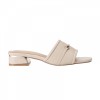 LY8048 Metal Accent Textured Slip on Sandals