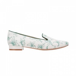 QH8840 Orchid Printed Flat Shoes
