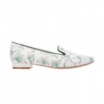 QH8840 Orchid Printed Flat Shoes