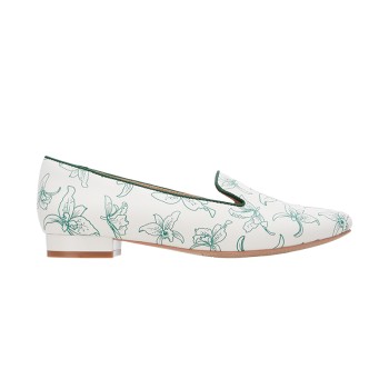 QH8840 Orchid Printed Flat Shoes