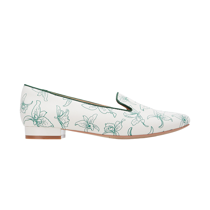 QH8840 Orchid Printed Flat Shoes
