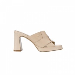 QH8843 Everbest Weave Platform Heel Slip-Ons Sandals