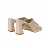 QH8843 Everbest Weave Platform Heel Slip-Ons Sandals