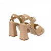 QH8844 Weave Platform Slip On Sandals