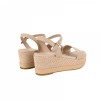 QH8845 Woven Texture Ankle Strap Sandals