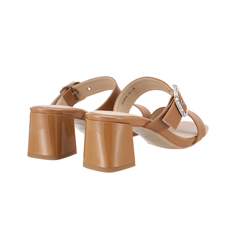 QH8848 Mid Heel Slip On Sandals