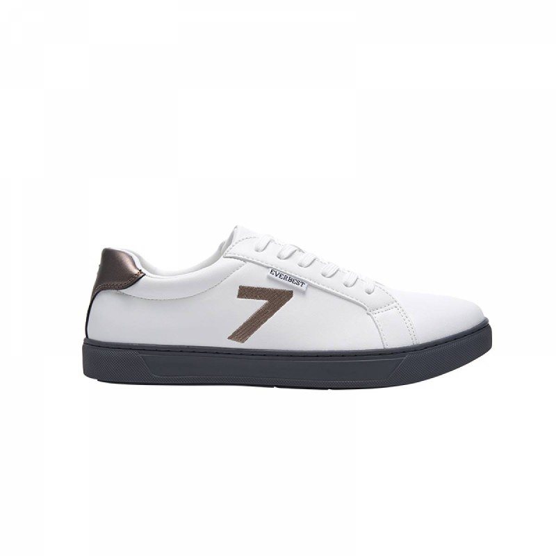 SD7009 Men's Lace up White Sneaker
