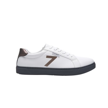 SD7009 Men's Lace up White Sneaker