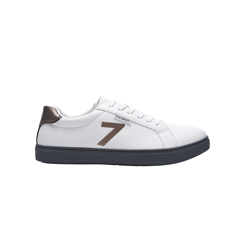 SD7009 Men's Lace up White Sneaker