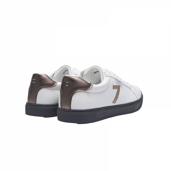 SD7009 Men's Lace up White Sneaker